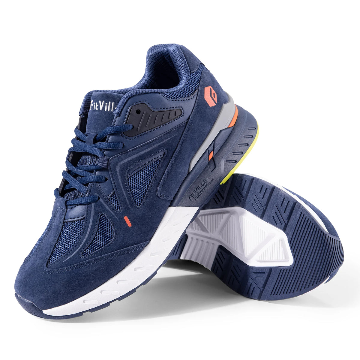 Fitville Men Extra Wide Lightweight Walking Shoes For Arch Support