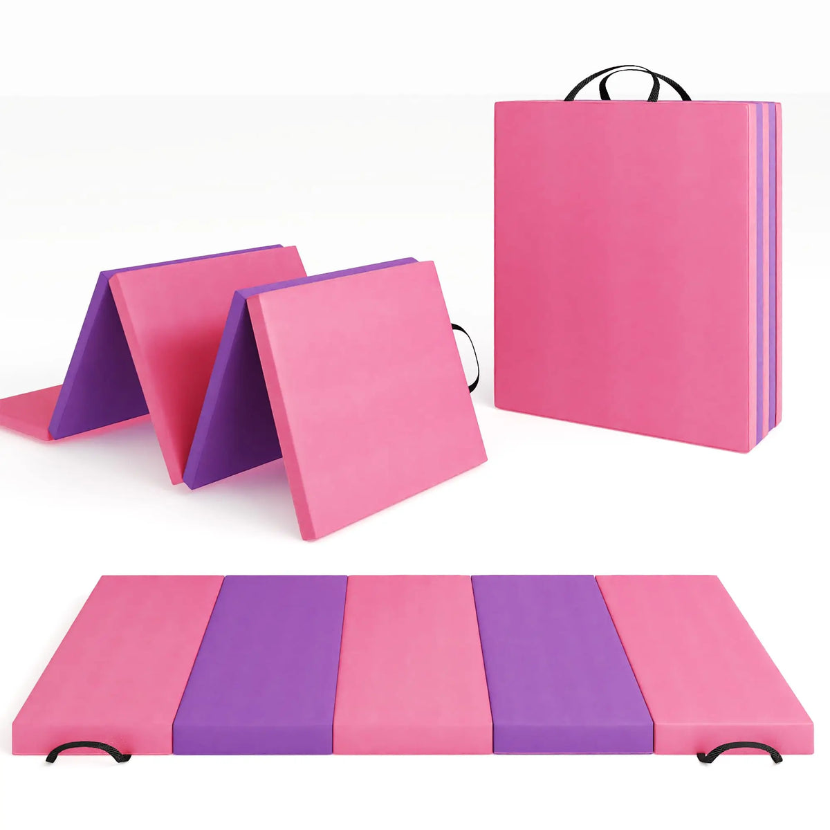 HiMISS Foldable Gymnastics Tumbling Exercise Mat For Home Yoga