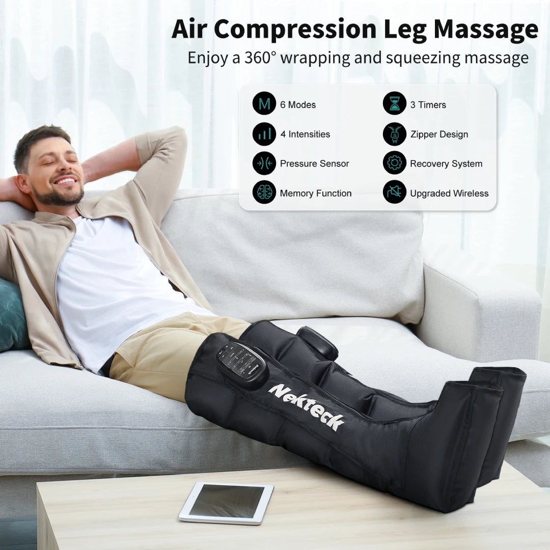 Nekteck Air Pressure Leg Massager For Calf Compression Boots