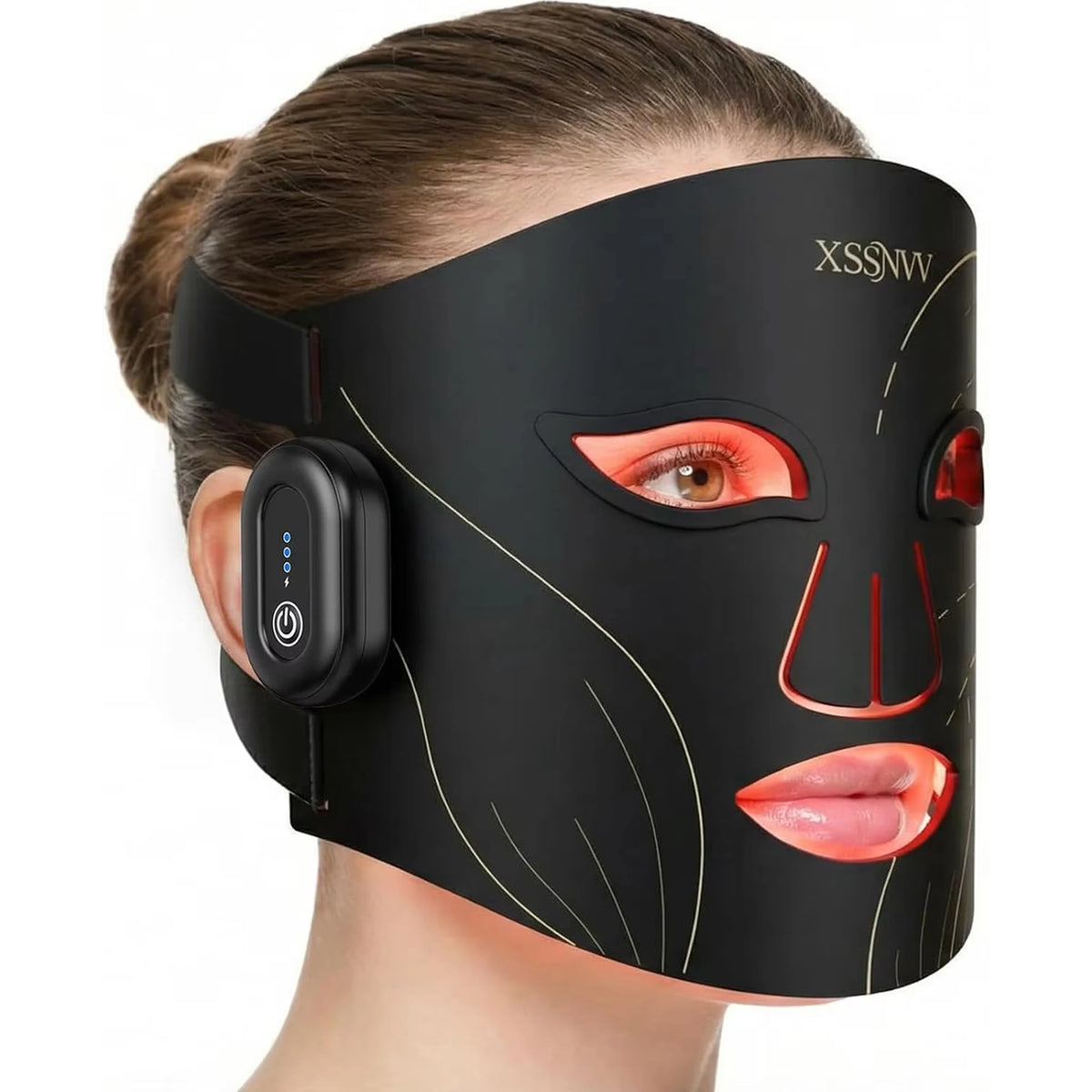 Wireless Facial Light Therapy Mask Rechargeable For Home Use