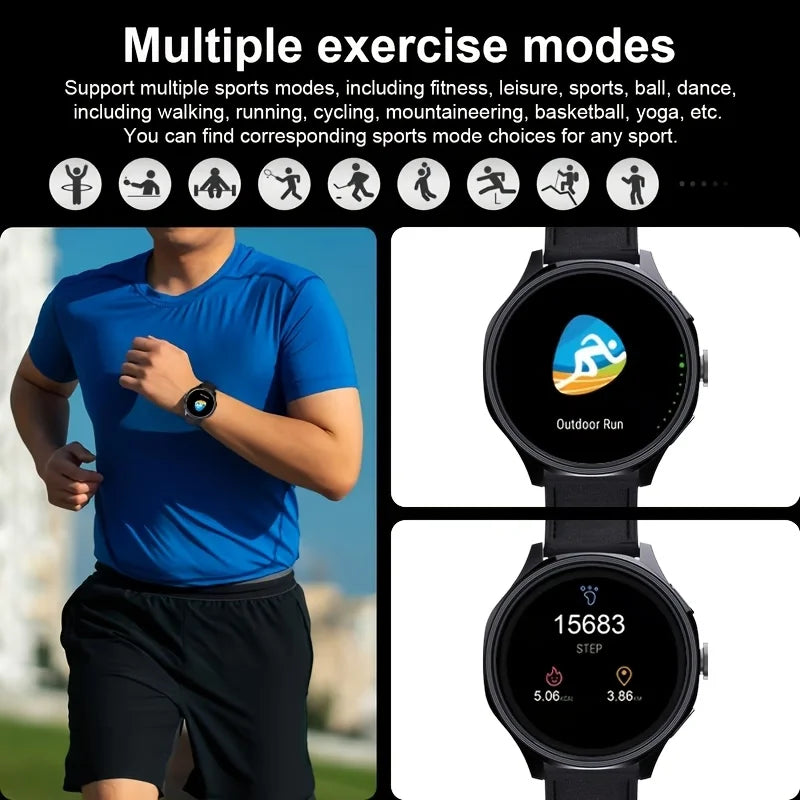W&O 4G Smartwatch AMOLED Display GPS Camera Fitness Tracker