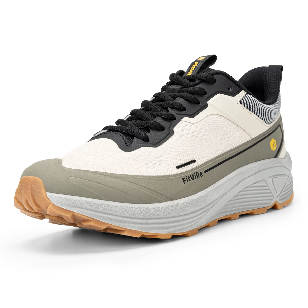 Fitville Men Wide Toe Box Lightweight Running Shoes For Walking