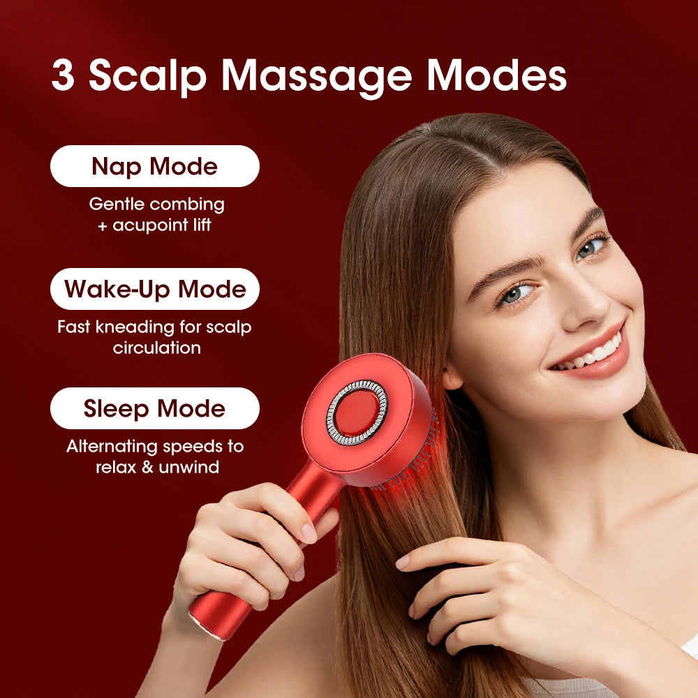 Afdeal Electric Red Light Hair Follicle Kneading Comb