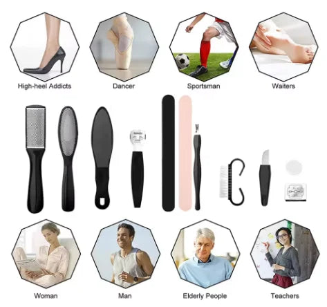 Premium Stainless Steel Professional Pedicure Tool Set