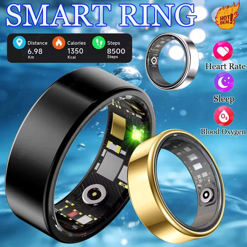 Premium Smart Ring With Bluetooth Call And Heart Rate Monitor