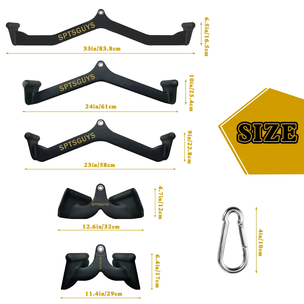 MarsaFit Lat Pulldown Attachment For Cable Pulley System