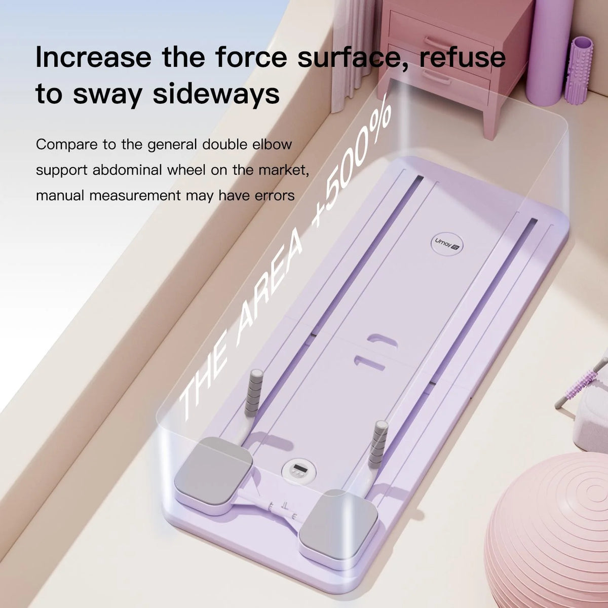 Umay Multifunctional Pilates Board With Timer For Core Glute Training