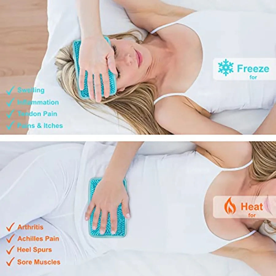 Reusable Gel Bead Ice Pack With Ergonomic Strap For Recovery