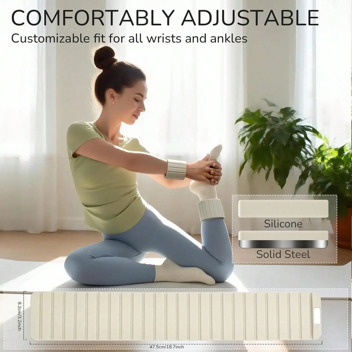 Adjustable Magnetic Ankle Wrist Weights With Steel Blocks