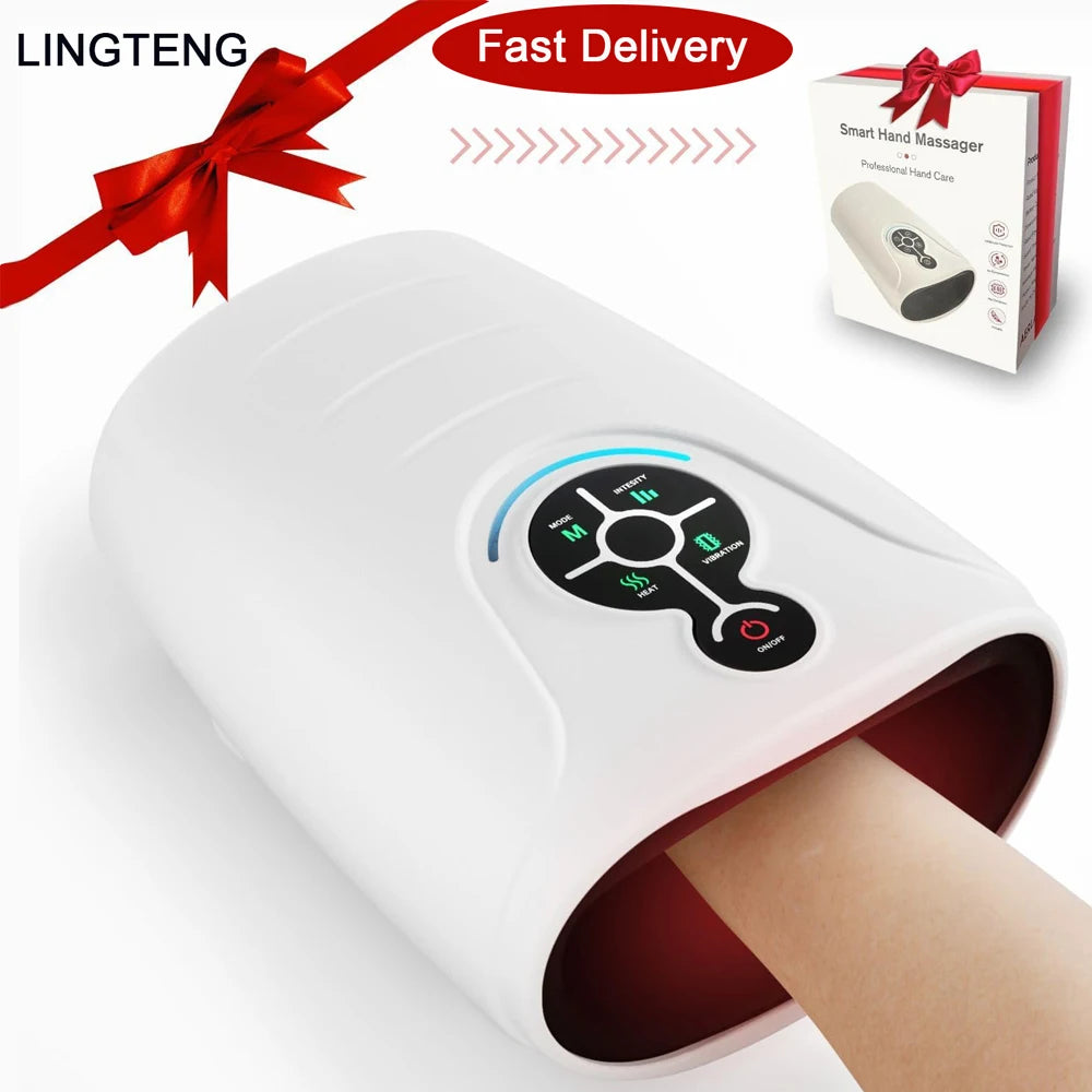 Lingteng Cordless Heated Hand Massager For Stress Relief
