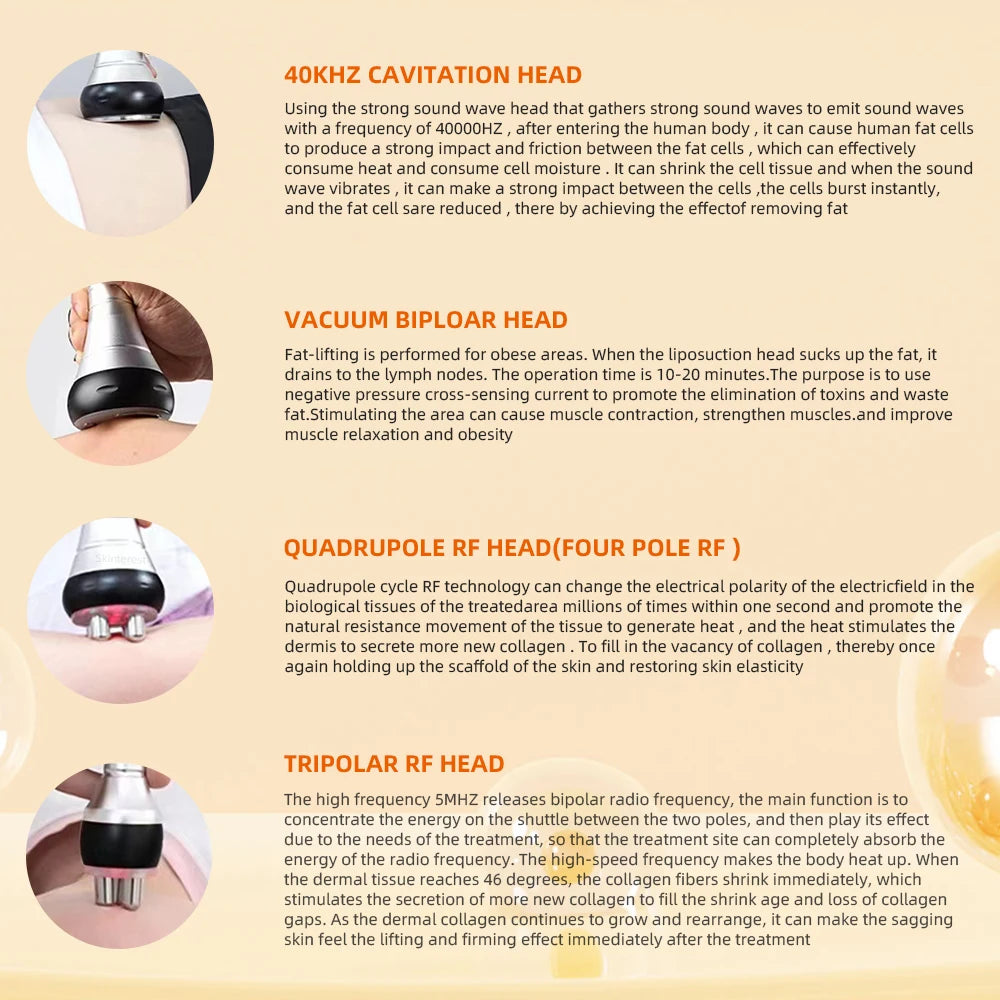 Missheart 4 In 1 Cavitation Ultrasonic Slimming And Wrinkle Remover