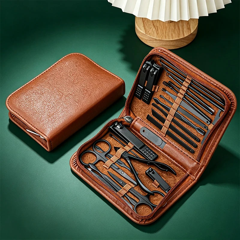 Professional Stainless Steel Manicure Pedicure Grooming Tool Set