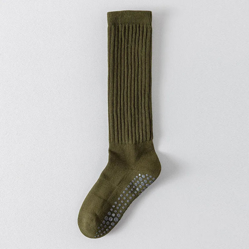Women Yoga And Pilates Socks With Cotton Silicone Grip