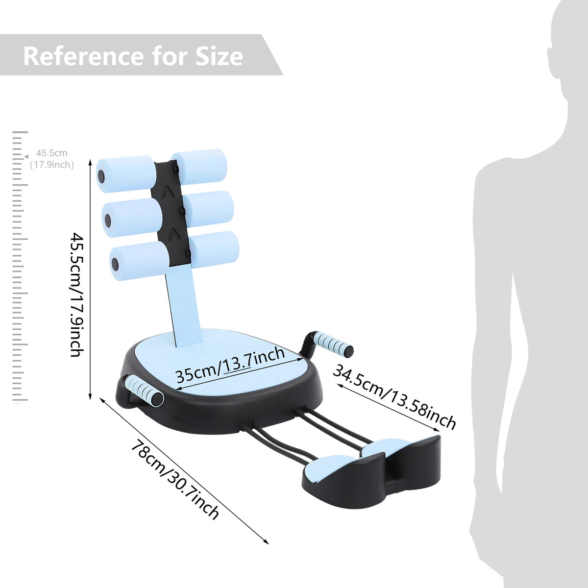 Multifunctional Sit Up Home Workout Ab Trainer With Support Pads