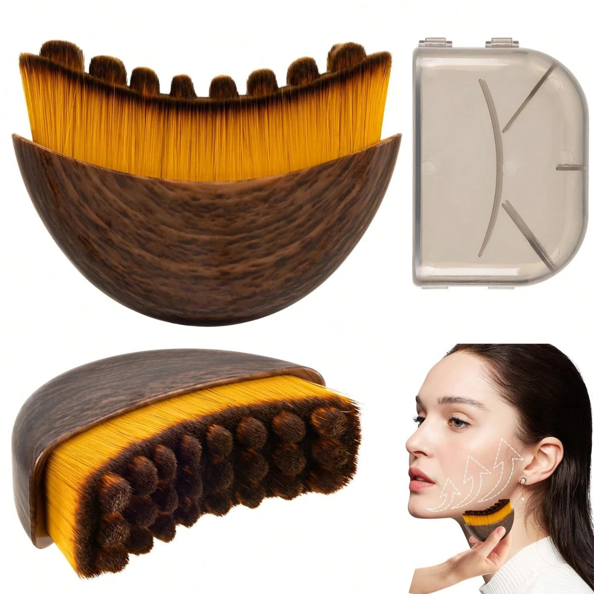 Lymphatic Face Brush for Chin and Jawline Sculpting Massage Tool