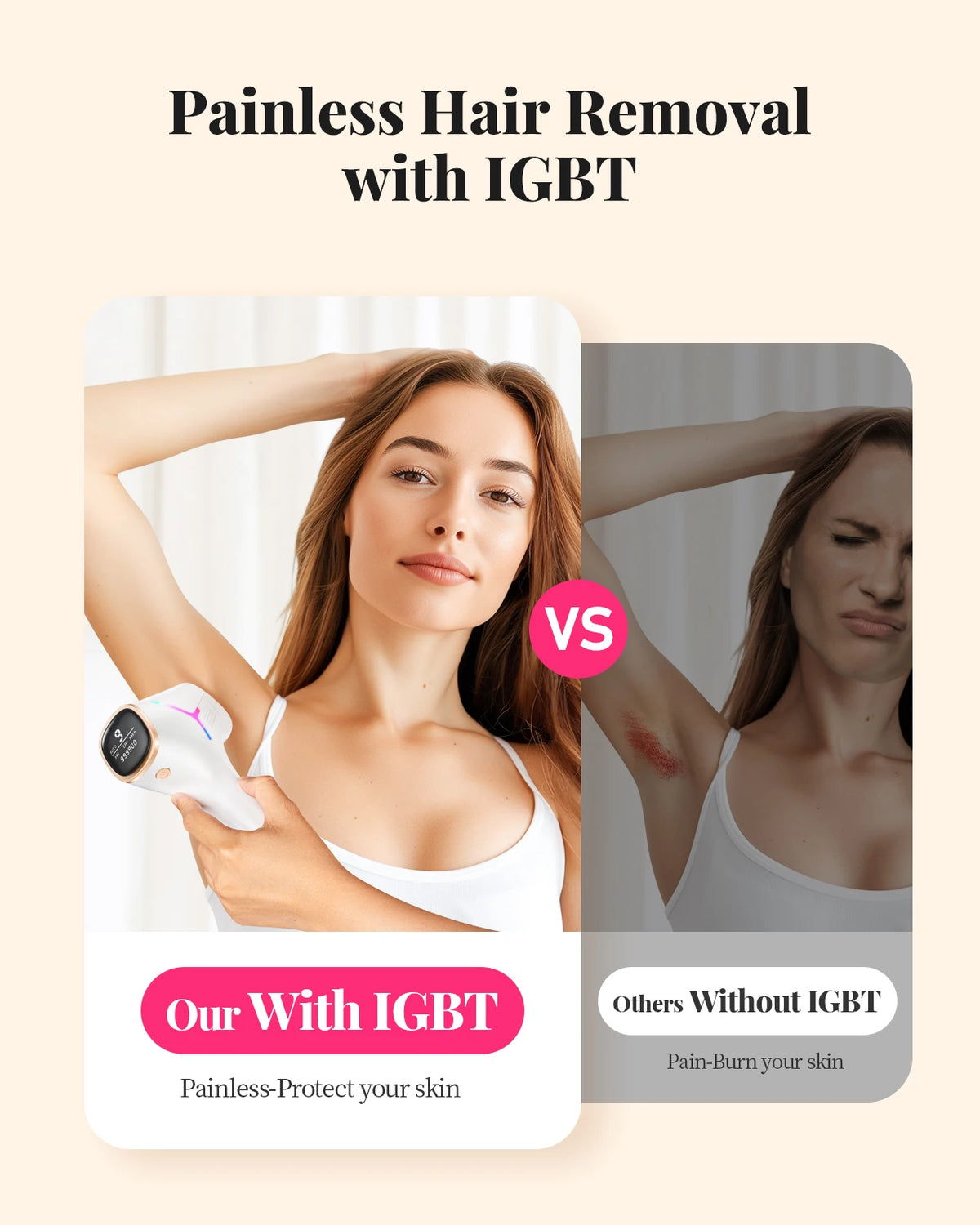 Totmizby Ipl Hair Remover For Women Men Face Bikini