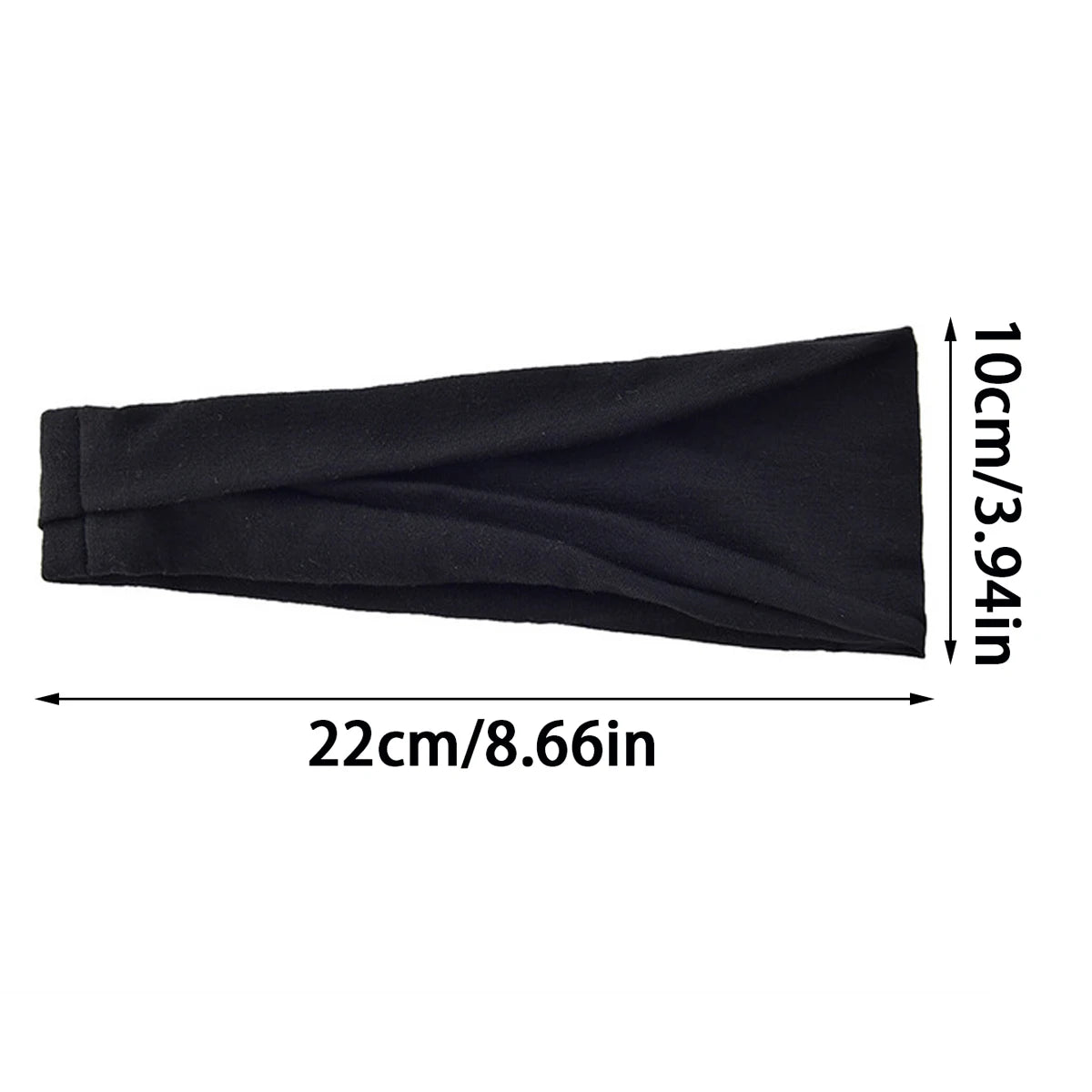Wide Elastic Non Slip Yoga Headband For Running Workout