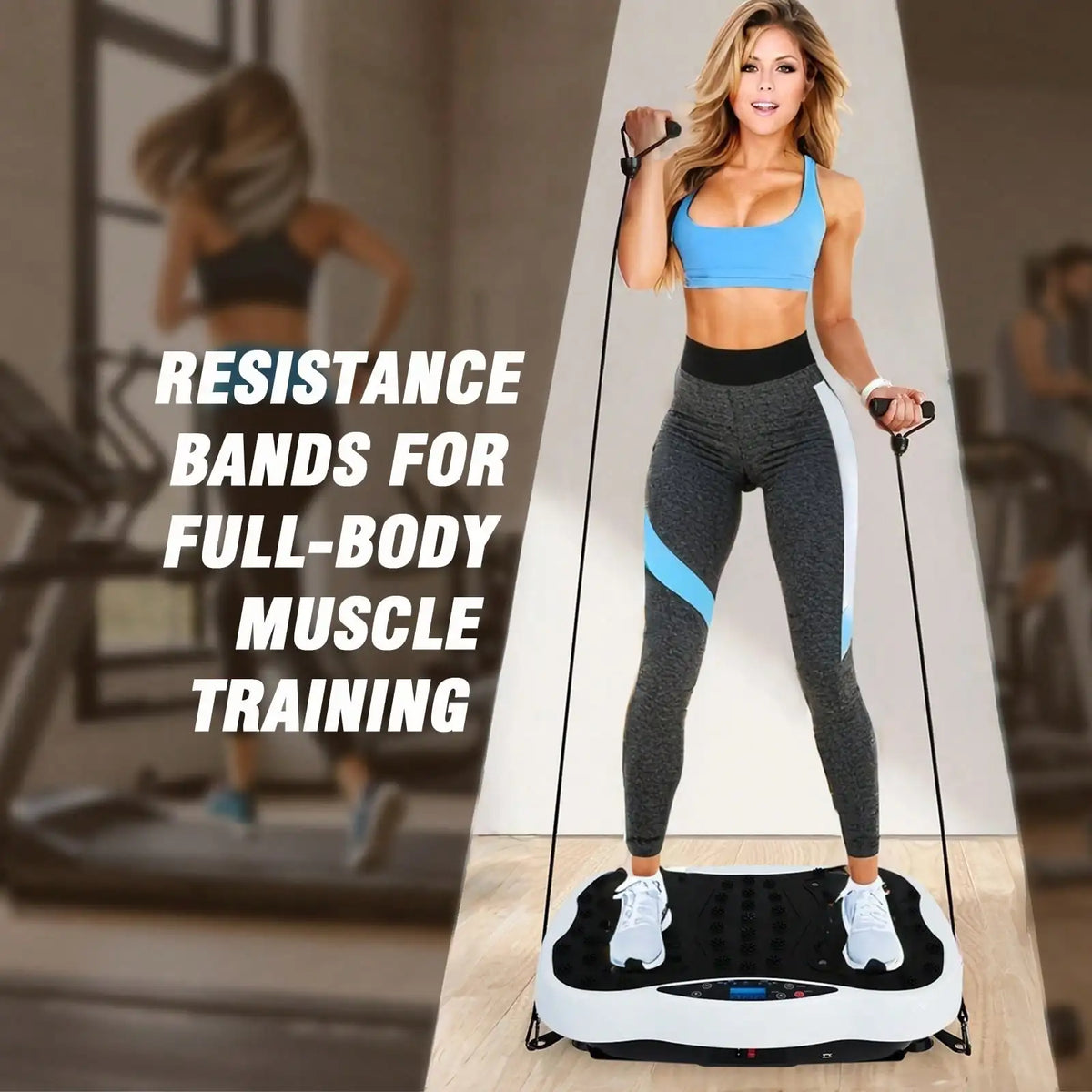 Vibration Plate Fitness Platform Exercise Machine Full Body Workout