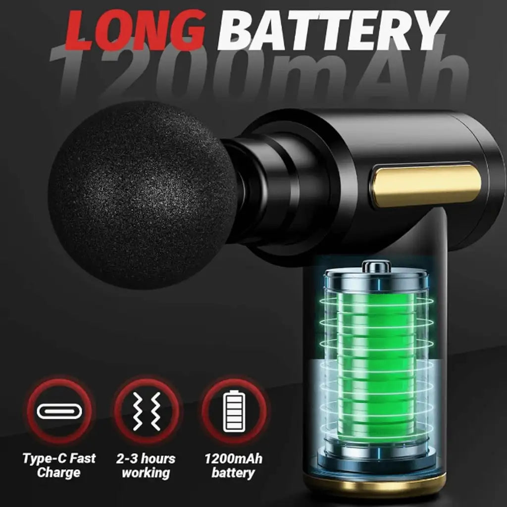 Portable Mini Massage Gun For Full Body Muscle Relaxation