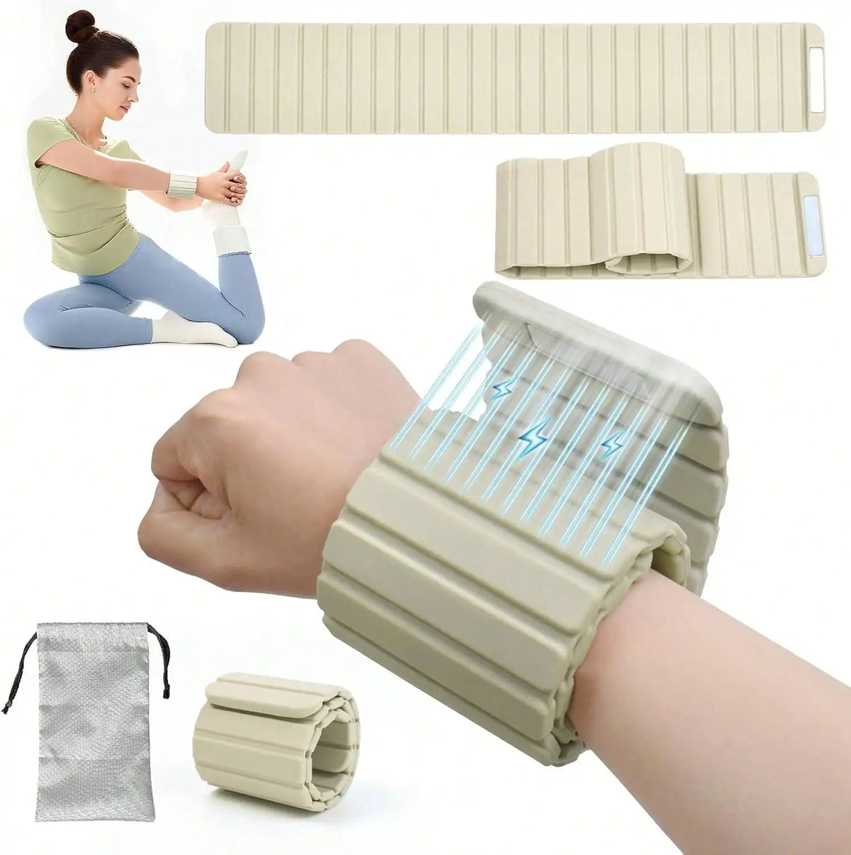 Adjustable Magnetic Ankle Wrist Weights With Steel Blocks