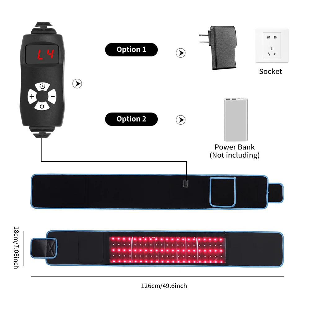 660Nm 850Nm Near Infrared Red Light Belt For Relaxation