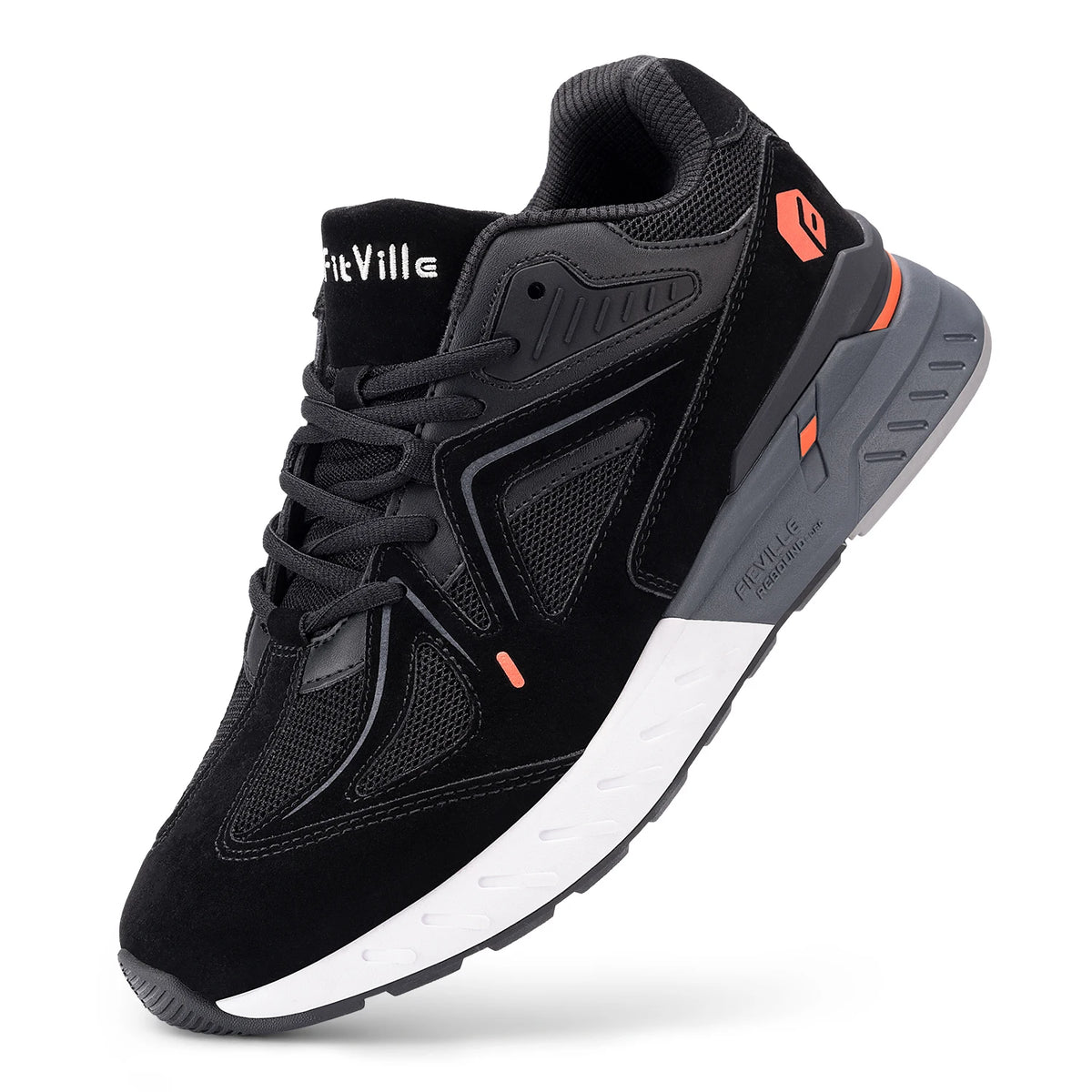 Fitville Men Extra Wide Lightweight Walking Shoes For Arch Support