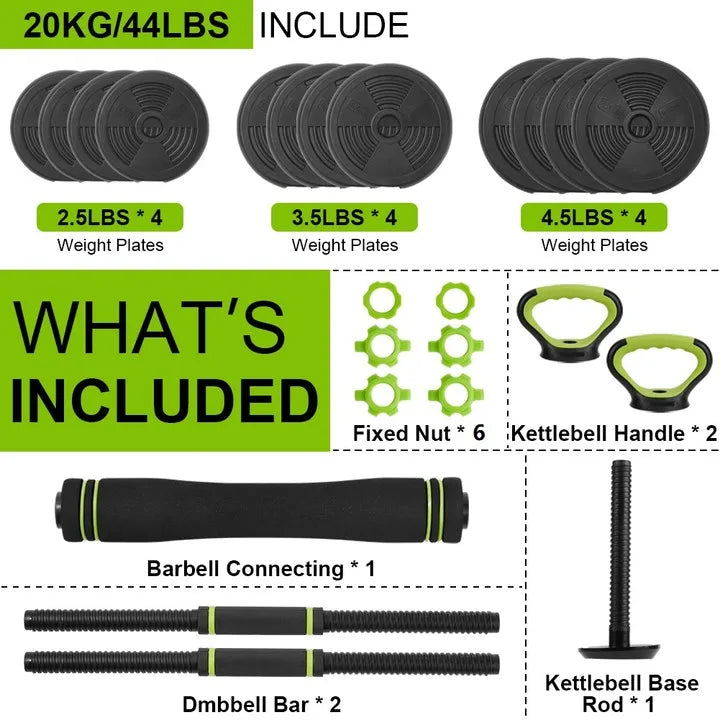 Twister Adjustable Dumbbell Set With Connector For Strength Training