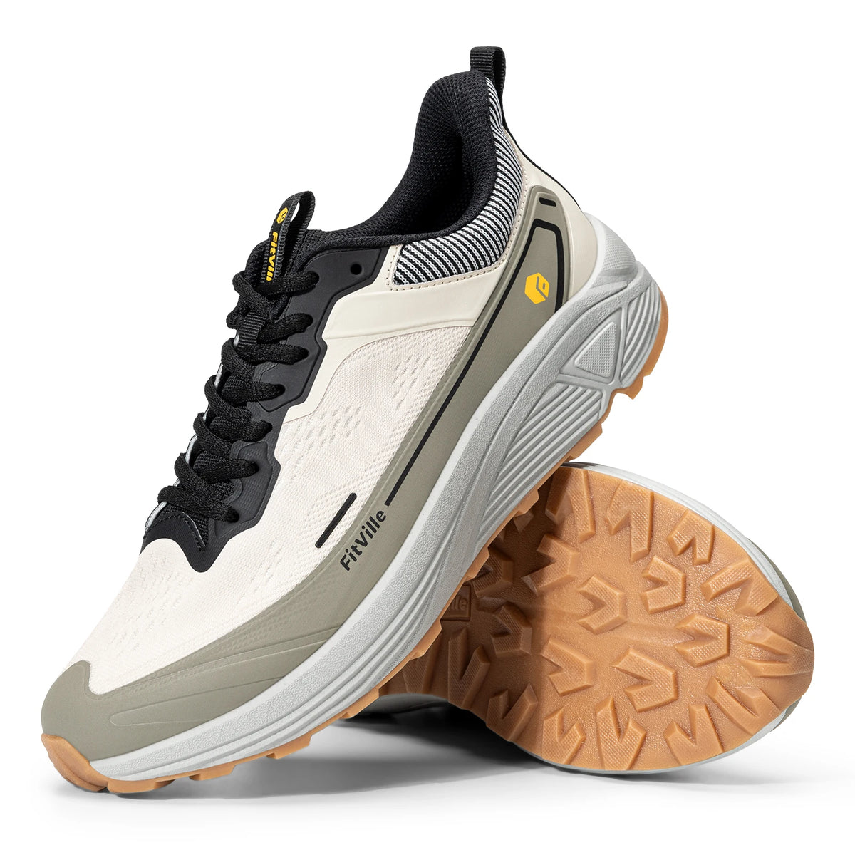 Fitville Men Wide Toe Box Lightweight Running Shoes For Walking