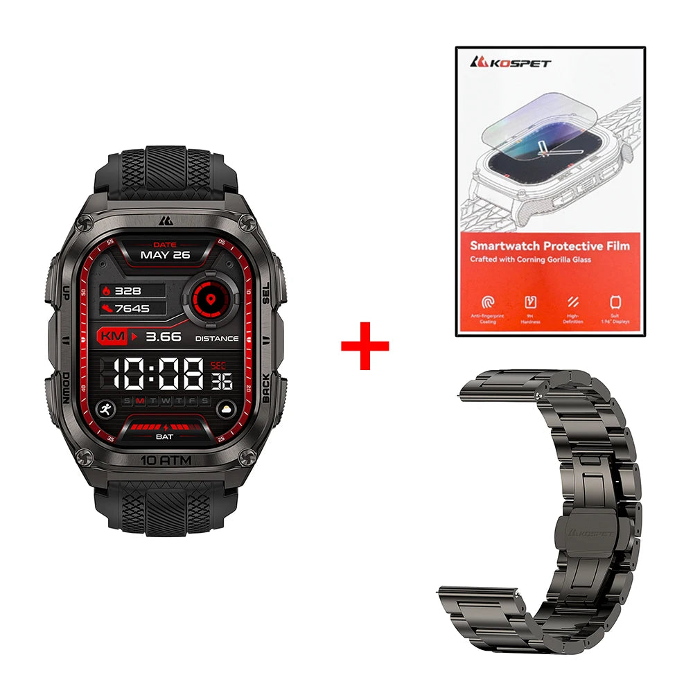 Kospet Tank M4 Smart Watch With GPS And Health Tracking