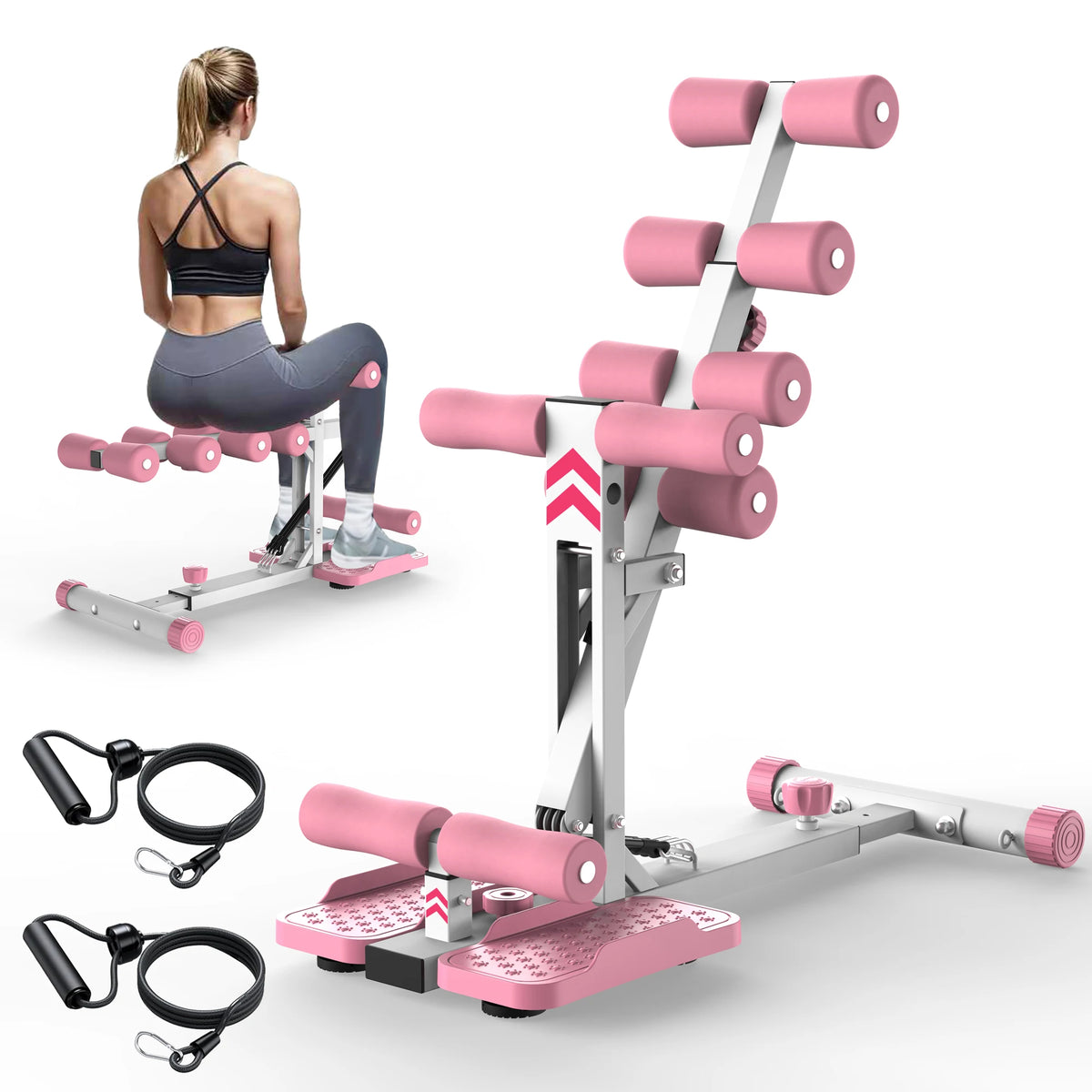Deep Squat Resistance Bands Machine For Home Gym Glute Core Fitness