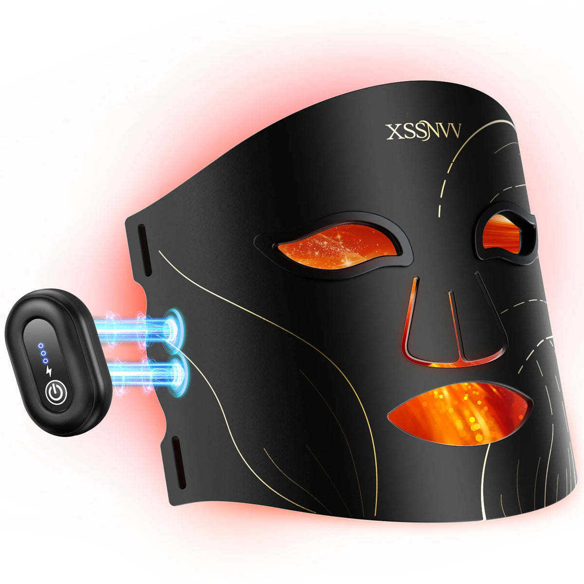 Wireless Facial Light Therapy Mask Rechargeable For Home Use