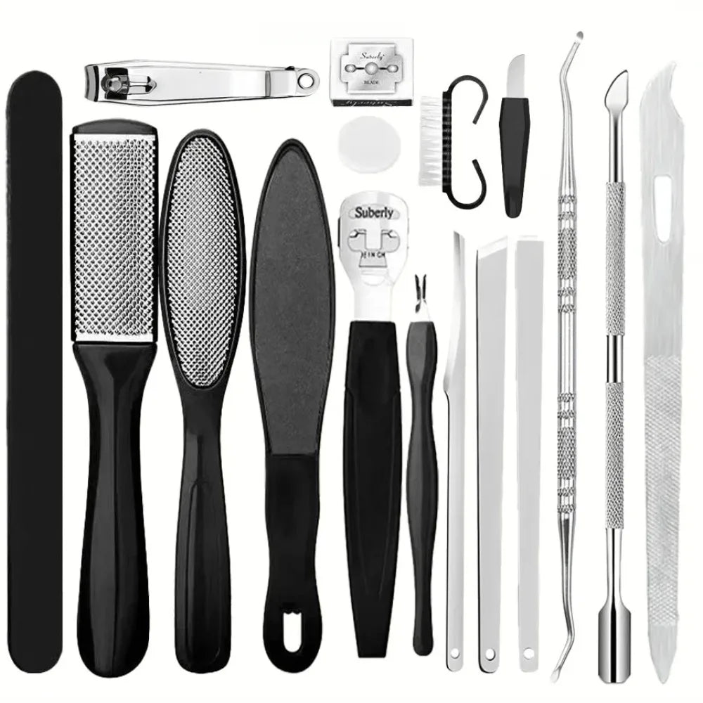 Premium Stainless Steel Professional Pedicure Tool Set