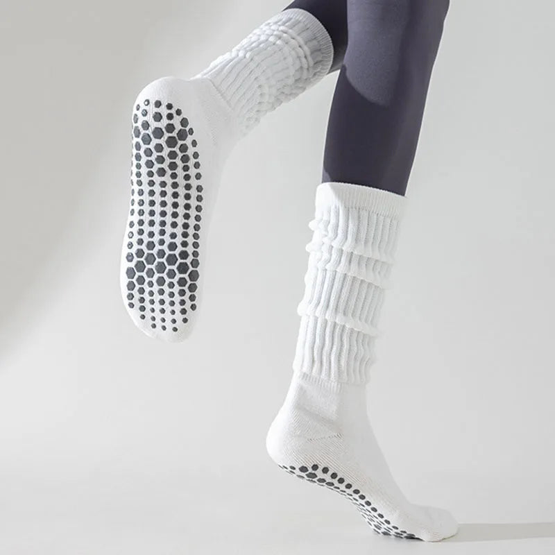 Women Yoga And Pilates Socks With Cotton Silicone Grip
