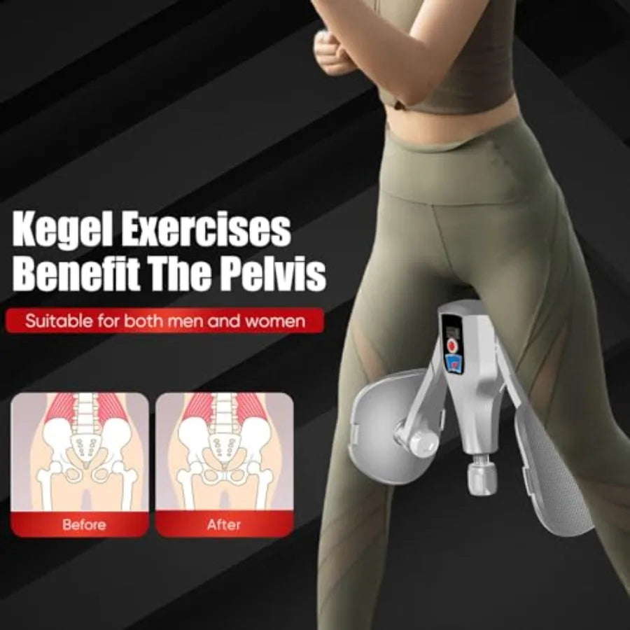 Adjustable Pelvic Floor Trainer With Resistance Bands And Thigh Handles
