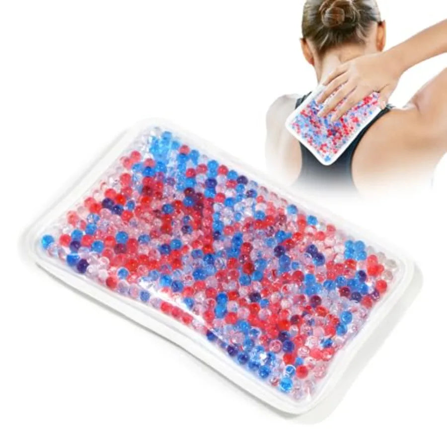Reusable Gel Bead Ice Pack With Ergonomic Strap For Recovery