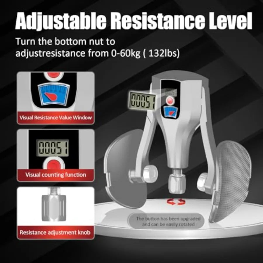 Adjustable Pelvic Floor Trainer With Resistance Bands And Thigh Handles