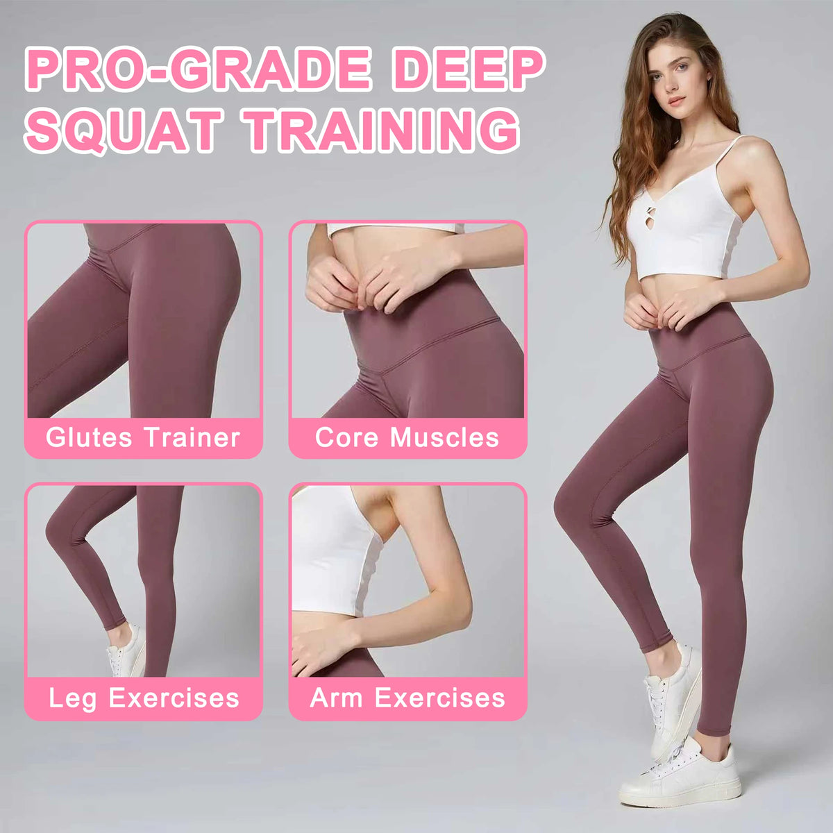 Deep Squat Resistance Bands Machine For Home Gym Glute Core Fitness