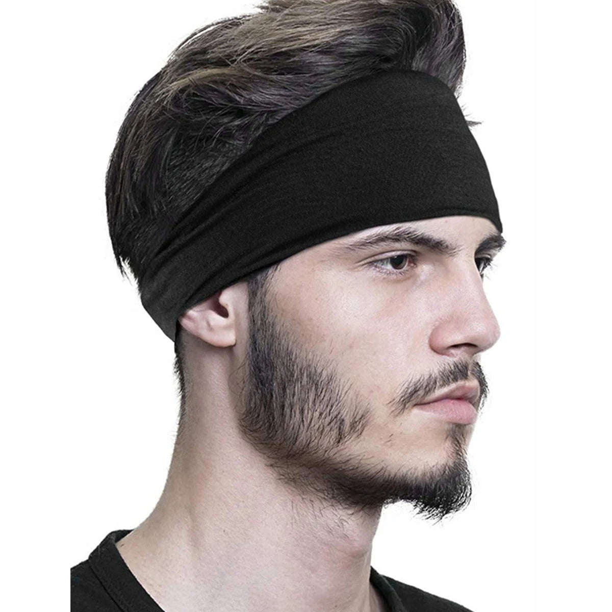 Wide Elastic Non Slip Yoga Headband For Running Workout