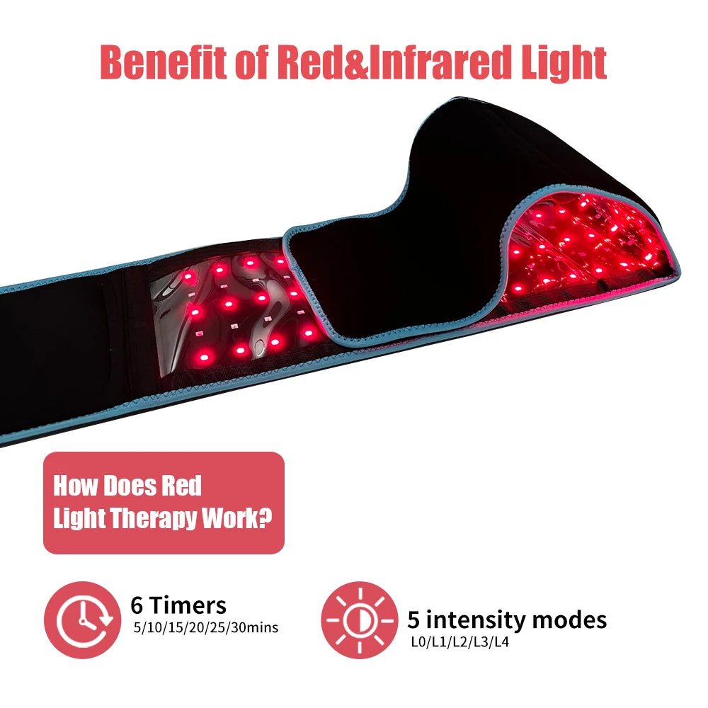 660Nm 850Nm Near Infrared Red Light Belt For Relaxation